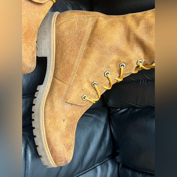 Timberland Premium 14” Knee High Wheat Waterproof Leather Boots Women Size 10W - Picture 15 of 16